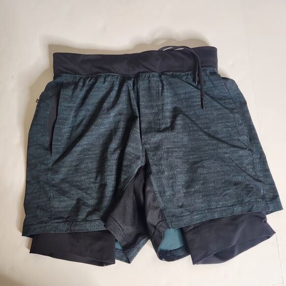 Lululemon Other - Lululemon Athletica Surge Short Men Medium Green Lined Stretch Inseam Drawstring
